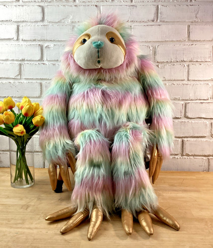 Large plush sloth - sloth, stuffed